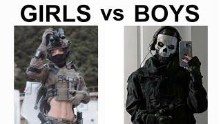 BOYS VS GIRLS MEMES COD WW2