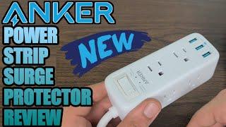 NEW ANKER POWER STRIP SURGE PROTECTOR REVIEW | 6 OUTLETS 3 USB PORTS