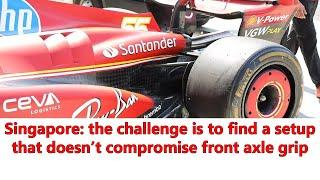 F1: Ferrari shifts center of pressure to rear; SF24 front wing updates lie in flaps - endplate area