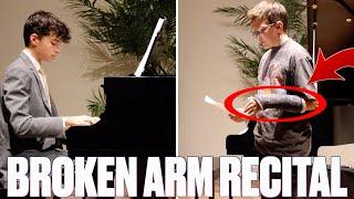 FAMILY PIANO RECITAL TO REMEMBER | PLAYING PIANO WITH A BROKEN ARM