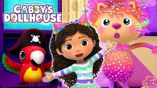 NEW ROOM TOUR  Marty Introduces The New Dollhouse Party Room! | GABBY'S DOLLHOUSE