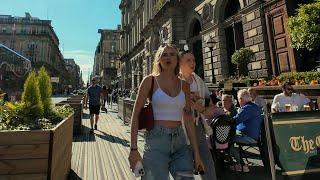 Glasgow, Scotland | Summer City Walk 4K