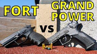 FORT vs GRAND POWER. CARE ESTE CEL MAI PUTERNIC PISTOL CU BILA DIN CAUCIUC?