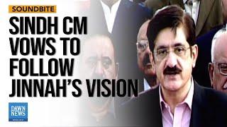 Sindh CM Murad Pledges To Make Pakistan A “Peace-Loving And Developed” Country | Dawn News English