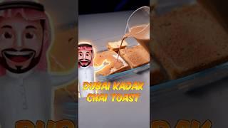 Trying Viral Dubai Kadak Chai Toast #shorts #viral