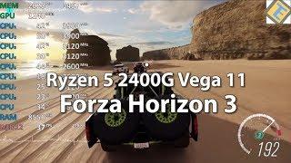 Ryzen 5 2400G Review Forza Horizon 3 720p/1080p Gameplay Benchmark Test