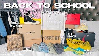 $2000+ BACK TO SCHOOL CLOTHING HAUL *SENIOR EDITION*|Rick Owens, PLT, LuLu Lemon, +more!|THEMIAAMARI