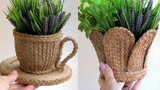 5 AMAZING DECOR IDEAS / 5 Jute craft ideas