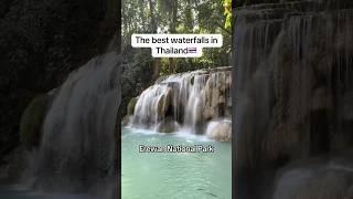 The most beautiful waterfalls in Thailand  #thailand #kanchanaburi #waterfall #backpacking #vlog