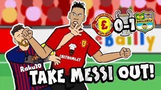 TAKE MESSI OUT By Chris Smalling (Man Utd vs Barcelona Champions League Parody Goal Highlights)