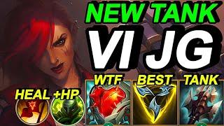 Wild Rift China Vi Jungle - Heartsteel OP Item ?? - Super Tank Build Runes - Challenger Vi Gameplay