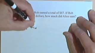Solving Equations by Using Addition or Subtraction - word problems 1-4b