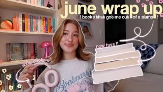 the books i read in june to get me out of my 2 month long slump!!  june wrap up!