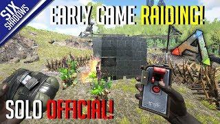 EARLY GAME RAIDING! | Solo PvP Official Servers - Ark: Survival Evolved