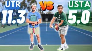 USTA 5.0 vs Top Junior in the Nation!