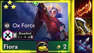 How Broken is First Aid Augment with Challenge Fiora ⭐⭐⭐ 3 Star 8 Duelist | TFT SET 8.5