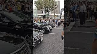 キャデラックオープンカー、クラウンオープンカー、セドリックオープンカー、オープンカーアベンジャーズ、新宿アルタ前