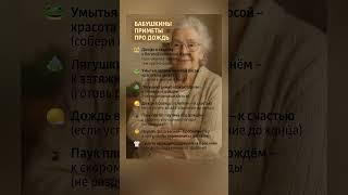 Бабушкины приметы про дождь