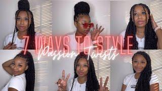 HOW TO: STYLE PASSION TWISTS | 7 DIFFERENT STYLES | BEGINNER FRIENDLY