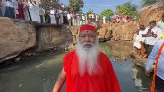 Pujya Appaji at Bugga (water spot) in Nossam village near Proddatur. #avadhootadattapeetham