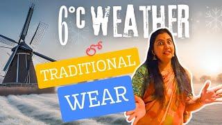 Netherlands Winter లో  Saree | Ramya and Raghav  | Telugu Vlogs | శ్రీనివాస కళ్యాణం 