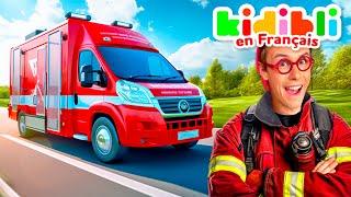 Découvrons les Camions de Pompiers dans une caserne ! | Kidibli | Animaj Kids