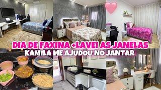 FAXINA PESADA / Lavei as Janelas / LAVAGEM DOS BANHEIROS /Jantar DeliciosoBOLO DE MILHO E CHOCOLATE