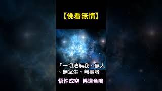 【佛看無情】悟性成空，佛道合鳴