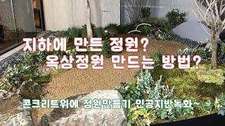 지하 or 옥상정원 만드는 방법~ 인공지반에 정원만들기 /조경/