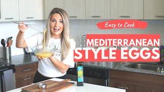 SCRAMBLED EGGS WITH A MEDITERRANEAN TWIST | EASY + HEALTHY RECIPE