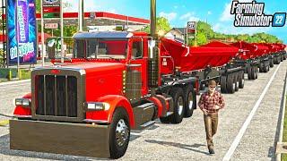 PETERBUILT VS 500 TON LOAD (BURNOUT) | FARMING SIMULATOR 22