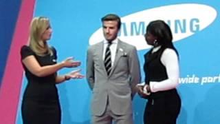 Hayley McQueen and David Beckham Introduce Olympic Torchbearer Gabriella Roseje