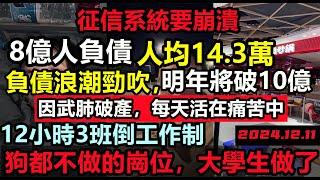 8億人負債狀態，明年將增至10億人，征信系統崩潰在即！大學生每天工作12小時，勤奮根本不能致富，經濟復甦一年比一年困難，整個商場幾乎空置，重回計劃經濟，消費降級#無修飾的中國#大陸經濟#大蕭條