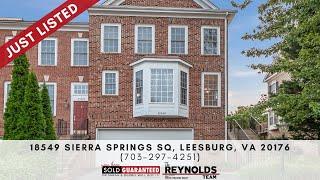 18549 Sierra Springs Sq, Leesburg, VA 20176 The Reynolds Team (703) 297 4251