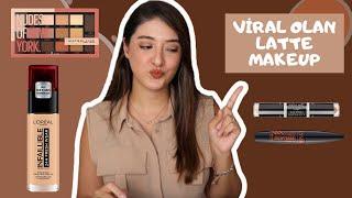 LATTE MAKEUP TRENDİNİ DENİYORUM | LATTE MAKYAJ #lattemakeup #lattemakyaj #trendmakeup