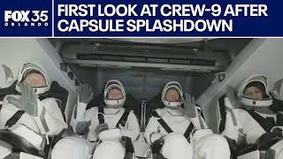 First look at Crew-9 members after splashdown