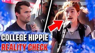 Socialist Hippie Gets SLAPPED With Facts