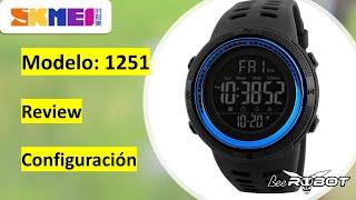 Reloj SKMEI 1251 review y configuración español