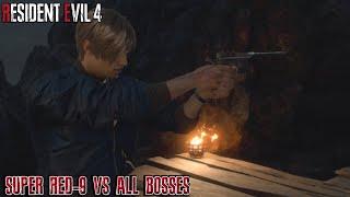 Super Red-9 VS All Bosses - Resident Evil 4 Remake