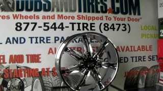 www.DUBSandTIRES.com Starr Wheel 777 Jackpot 22 Inch Chrome Black Inserts Starr Rims & Tires