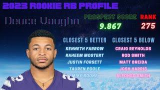 Machine Learning RB Model | Deuce Vaughn Rookie Prospect Profile