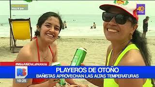 Los playeros de Otoño, bañistas aprovechan las altas temperaturas en playas de Lima