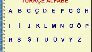 Turkish Lesson 1 - Turkish Alphabet - Türkçe Alfabe