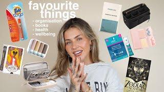 FAVOURITE THINGS - ORGANISATION, BOOKS, HEALTH & WELLBEING | JAMIE GENEVIEVE