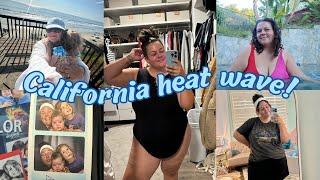 end of summer vlog: heat wave, beach day, & San Diego activities!