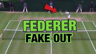 Roger Federer Fake out