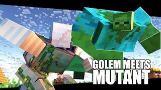 Iron Golem Encounters a (MUTANT) Zombie A Minecraft Animation