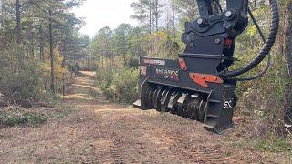 Improving a road with the Shearex mulcher