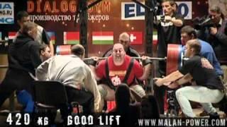 Squat. RAW World Record. Andrey Malanichev. 450kg (993lbs). Knee Wraps.