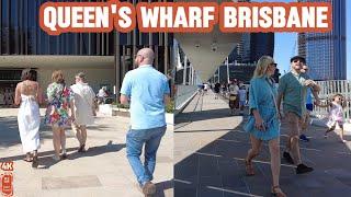 [4k] Explore Brisbane's Newly Opened Bridge and Queen's Wharf Precinct | Queensland | Australia